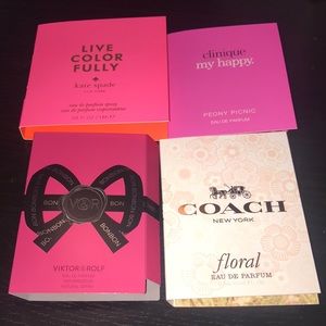 Travel size fragrance samples